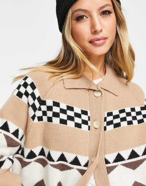 Levi's Alaska knitted cardigan in sand | ASOS