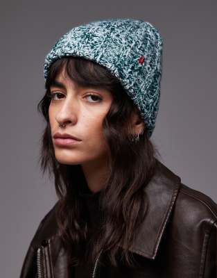 Levi's Levi's Alex speckle knit beanie in blue