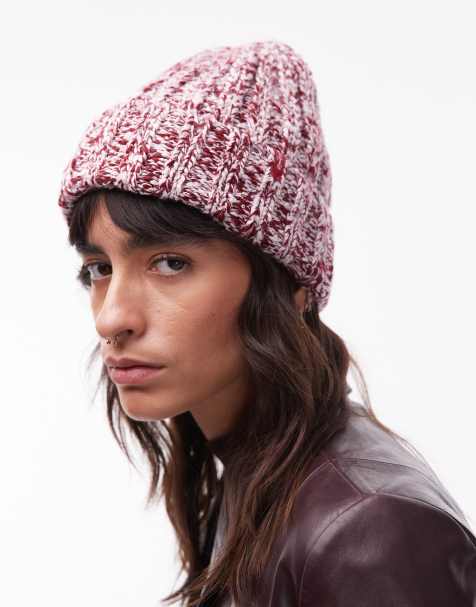 Levi's Alex speckle knit beanie in pink - view 1