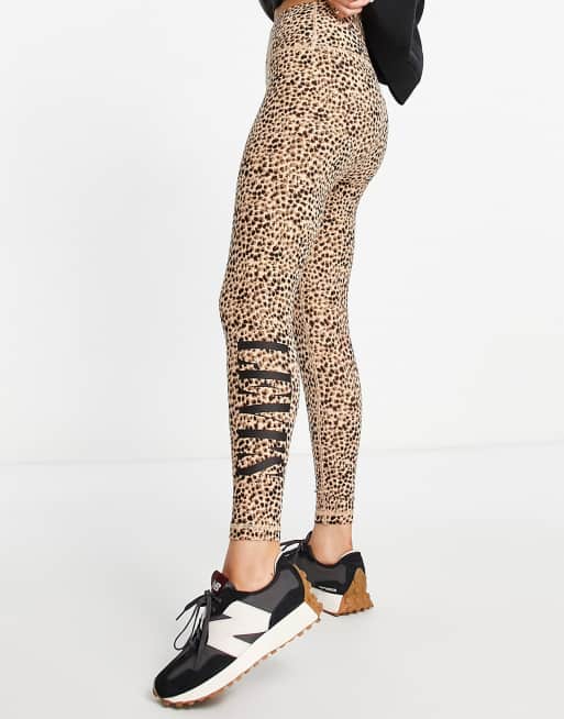 Levi's all over print logo leggings in ammolite shifting sand print