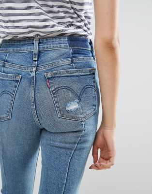 Levi's altered 721 high deals rise skinny