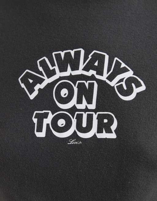 Levi's – Always – Svart, liten t-shirt med tryck, 4 av 4