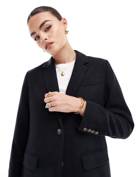 Levi's – Amber – Svart klassisk kavaj i yllemix - view 1
