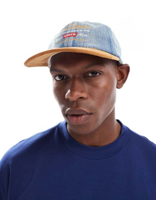 Levi's - American Legend - Cappellino dad da baseball taglio comodo in denim lavaggio medio