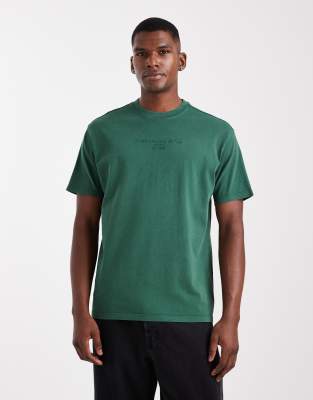 Levi's Levi's archive 2 horse logo vintage oversized t-shirt in dark green