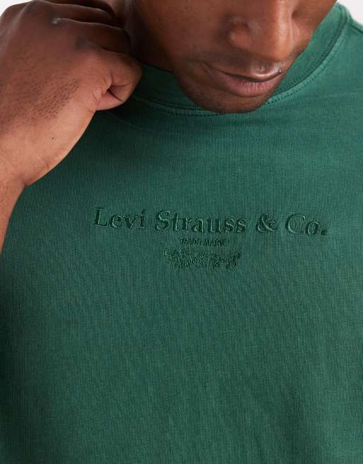 Levi's – Archive 2 – Vintage-T-Shirt in Dunkelgrün mit Pferde-Logo und Oversize-Schnitt, 5 von 5