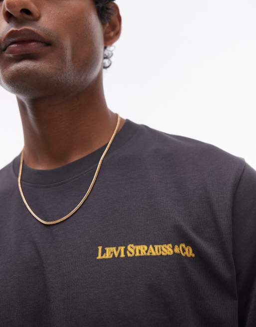 Levi's – Archive – Svart t-shirt med avslappnad passform och logga baktill, 2 av 4