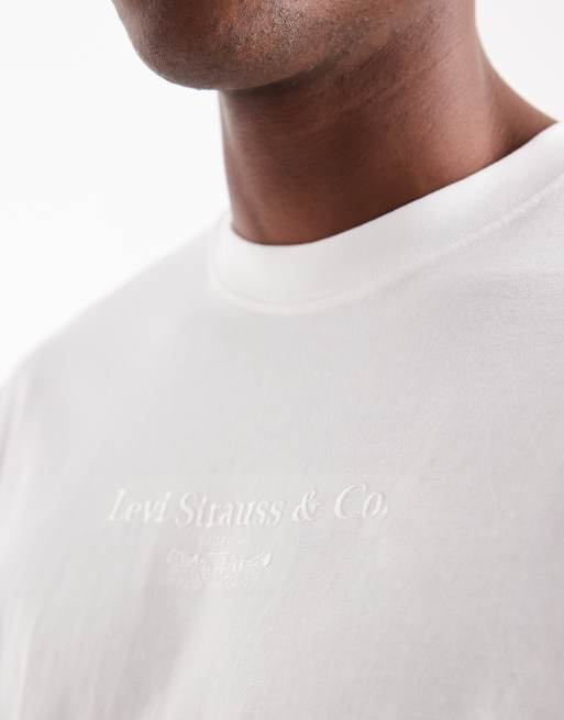 Levi's - Archive - T-shirt oversize avec logo vintage à 2 chevaux - Blanc, 5 de 5