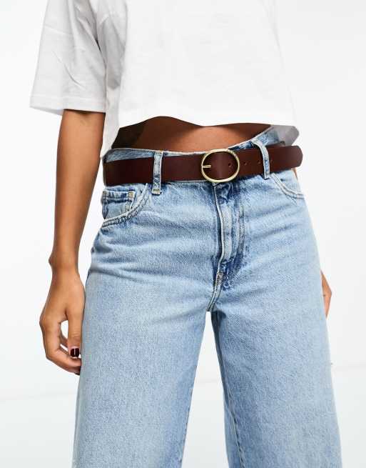 Levi's - Arletha - Omkeerbare leren riem met logo in zwart/bruin, 4 van 4