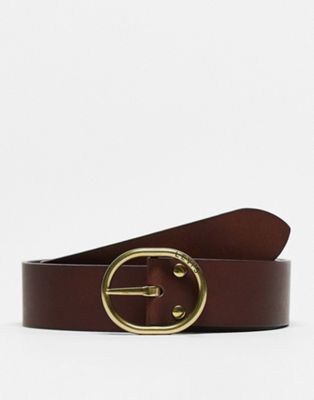 Levi's Arletha reversible leather belt in black and brown