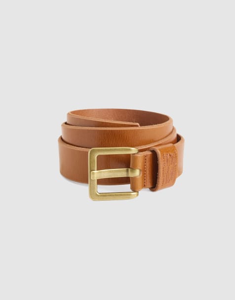 Levi's Arlo wide prong belt in brown - view 1