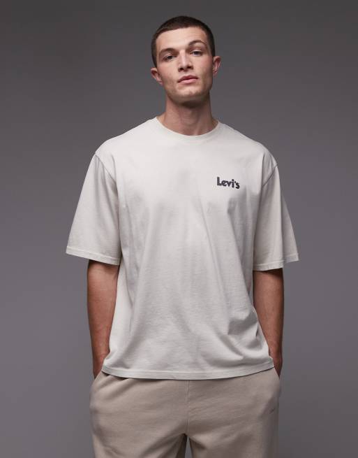 Levi's artwork back print graphic t-shirt in white, 3 of 5