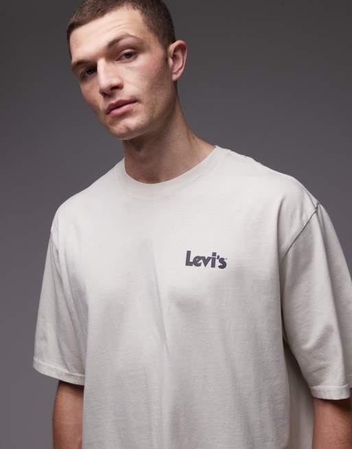 Levi's artwork back print graphic t-shirt in white, 5 of 5