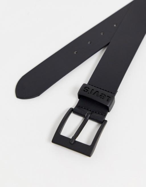 Levis Ashland leather belt in black, 4 of 4