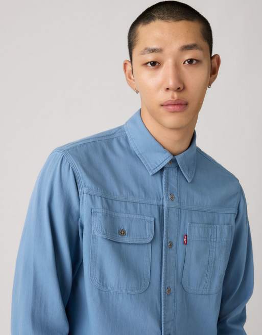 Levi's – Auburn – Hemd aus Baumwolle in Blau, 2 von 4