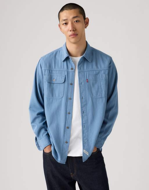 Levi's - Auburn - Overhemd van katoen in blauw, 3 van 4