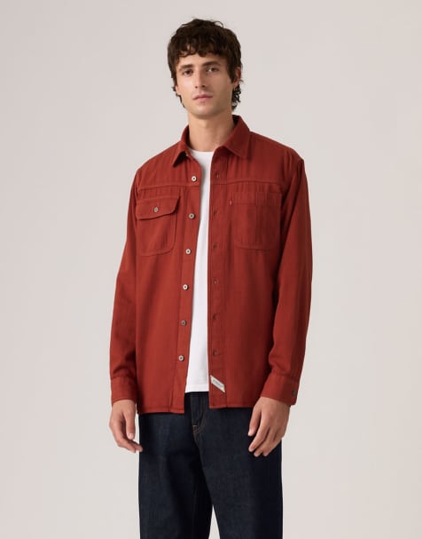 Levi's – Auburn Worker – Erick Kombu – Langärmliges Hemd in Rot - view 1
