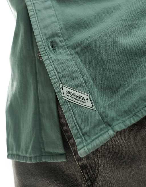Levi's Auburn Workshirt in green with pockets, 2 of 4