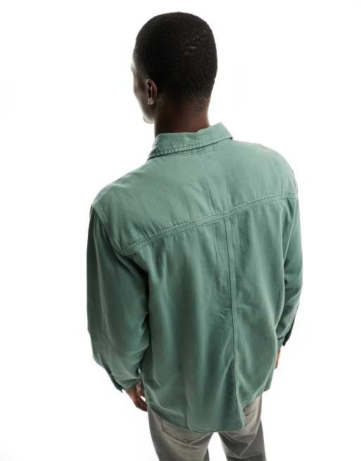 Levi's Auburn Workshirt in green with pockets, 4 of 4