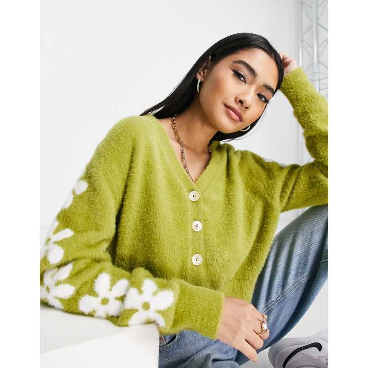 Levi's Audrey cosy cardigan in green | ASOS