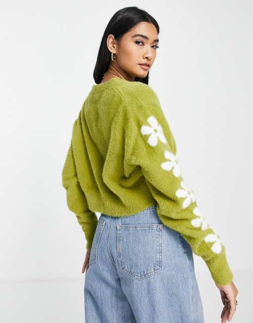 levis green cardigan