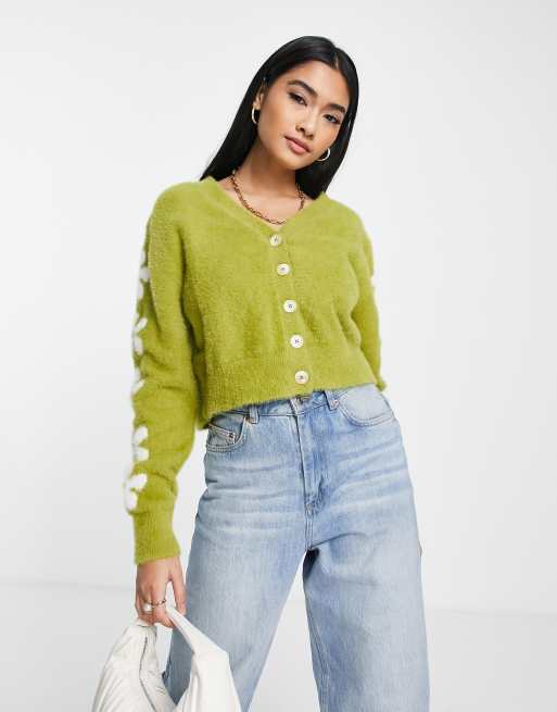 Levi's Audrey cosy cardigan in green | ASOS