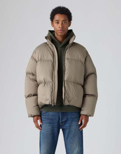 Levi's Aurue short puffer in brown - view 1