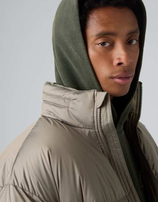 Levi's Aurue short puffer in brown, 3 of 4