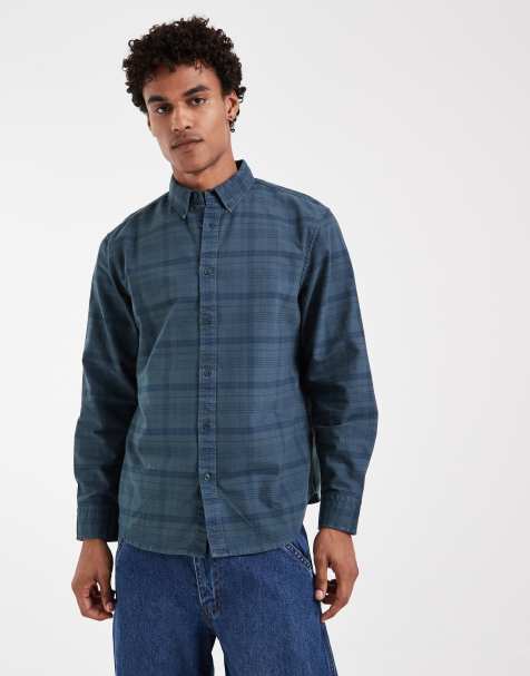 Levi's autentisk rutig skjorta med button down-krage i blått - view 1
