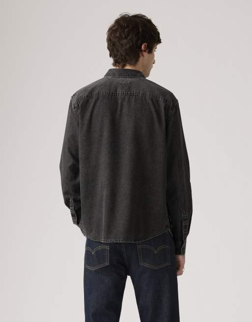 Levi's Authentic button-down shirt in black, 2 of 4