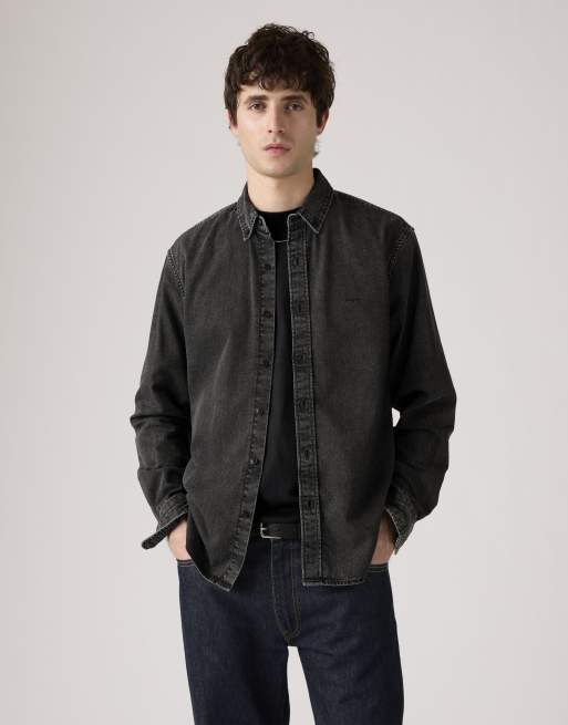 Levi's Authentic button-down shirt in black, 4 of 4