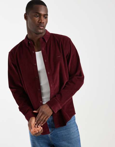 Levi's authentic button down shirt in burgundy - view 1