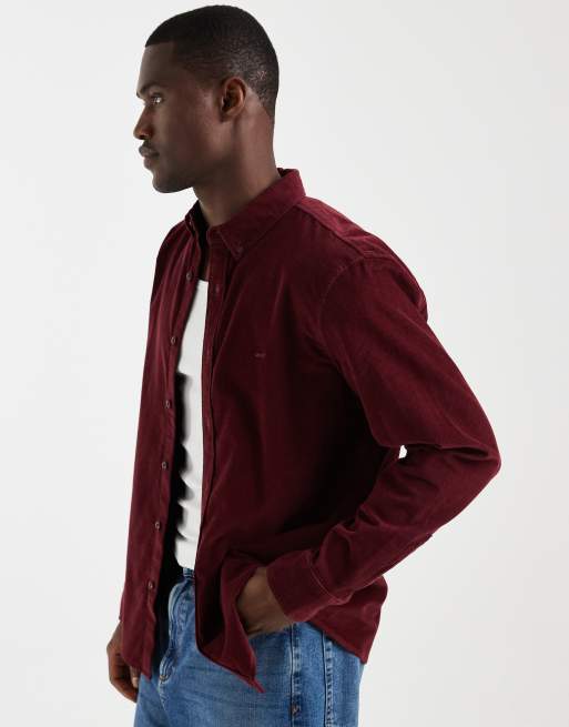 Levi's authentic button down shirt in burgundy , 4 of 5