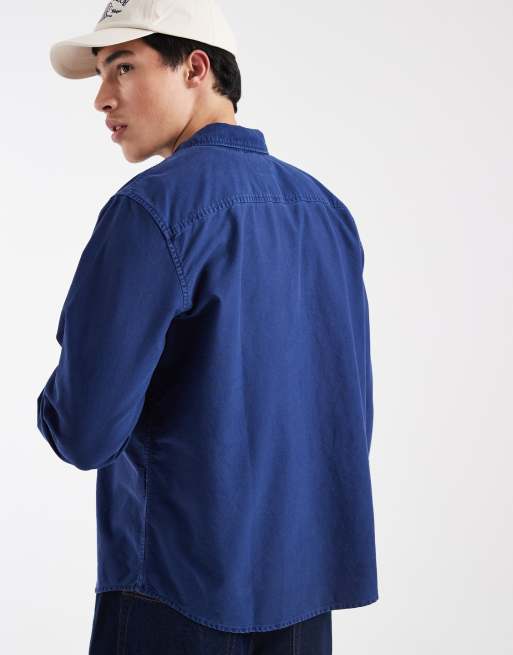 Levi's authentic button down shirt in dark blue, 4 of 5