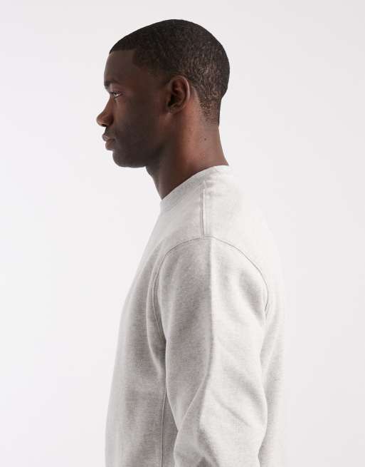 Levi's – Authentic – Jasnoszara bluza z okrągłym dekoltem barwiona metodą garment dye, 4 z 5