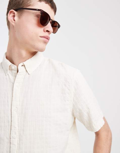 Levi's – Authentic – Kurzärmliges Hemd in Hellbeige - view 1