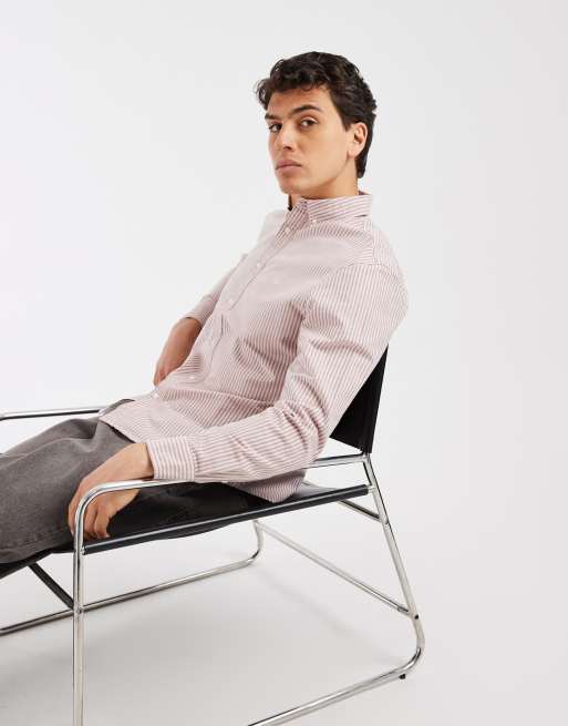 Levi's authentic long sleeve shirt in red stripe, 2 of 5