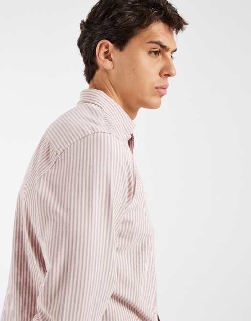 Levi's authentic long sleeve shirt in red stripe, 4 of 5
