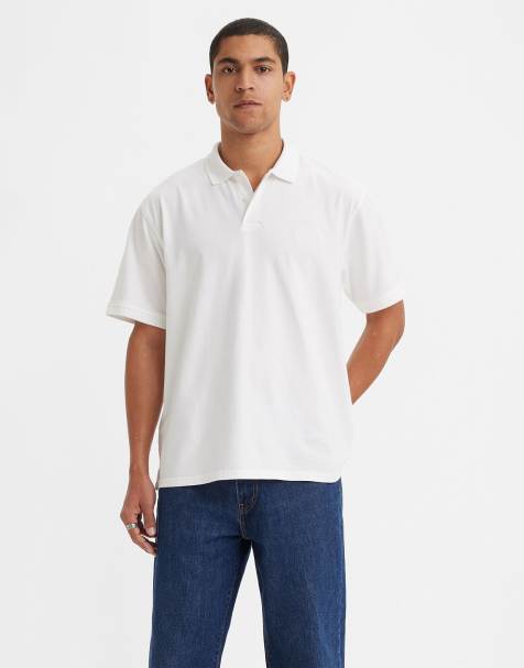 Levi's - Authentic - Niagara Mist - Polo teint - Blanc - view 1