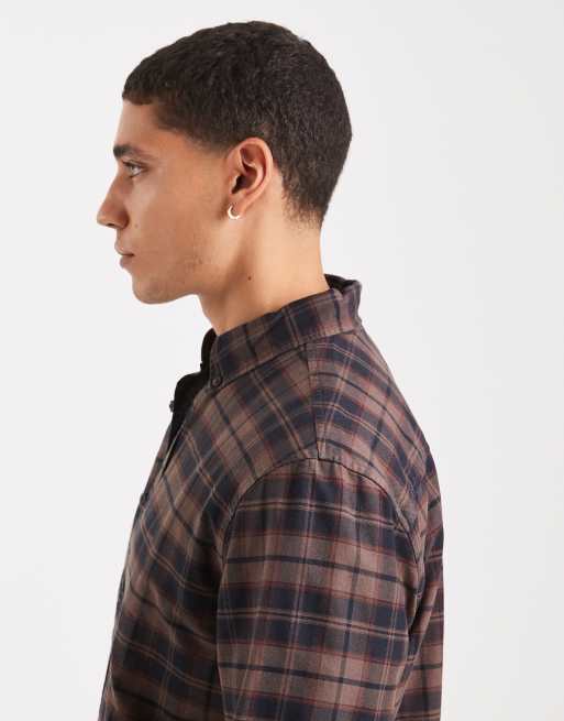 Levi's - Authentic - Overhemd met lange mouwen en ruit in bruin, 4 van 5