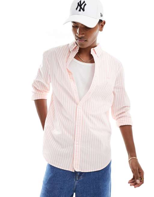 Levi's – Authentic – Rosa gestreiftes Hemd mit Logo