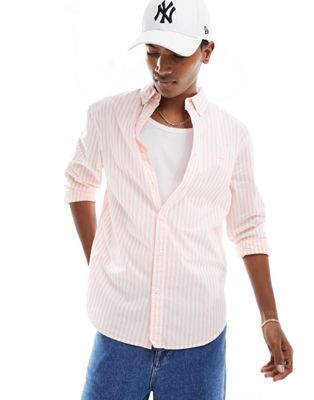 Levi's Authentic shirt in pink stripe with logo