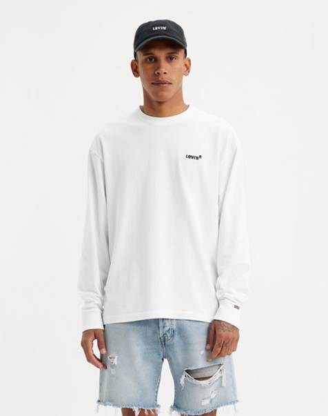 Levi's - Authentic - T-shirt à manches longues - Blanc - view 1