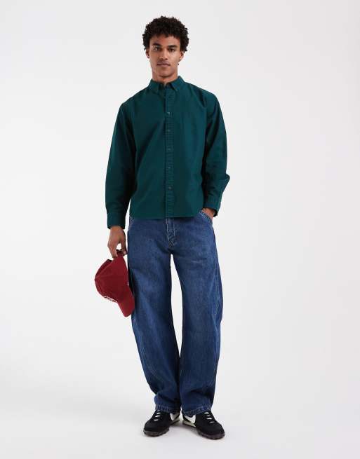 Levi's authentiek overhemd met knoopsluiting in groen, 3 van 5