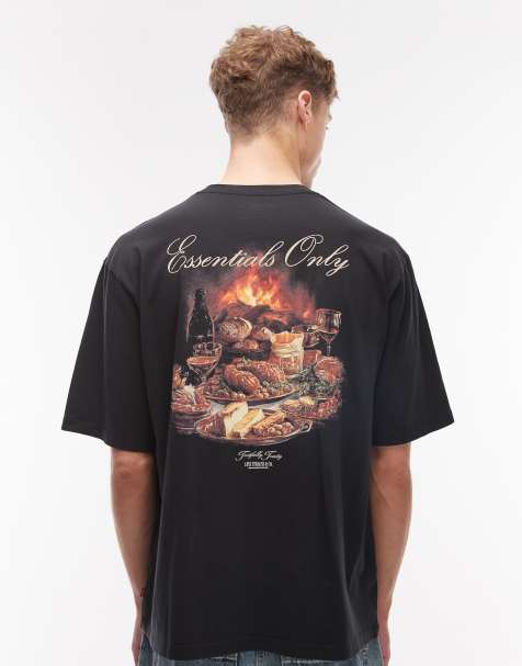 Levi's back graphic oversized t-shirt in black - view 1