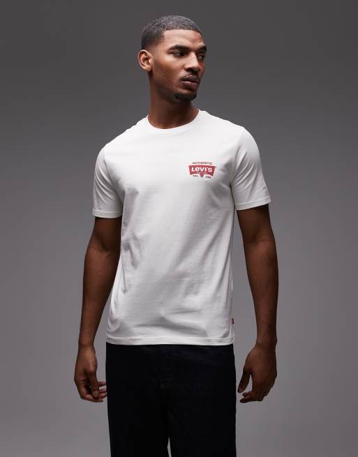 Levi's back graphic print t-shirt in white, 3 of 5