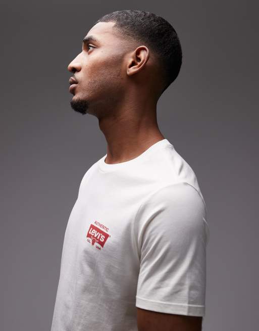 Levi's back graphic print t-shirt in white, 4 of 5