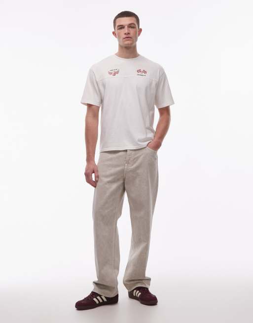 Levi's back graphic t-shirt in ecru, 3 of 5