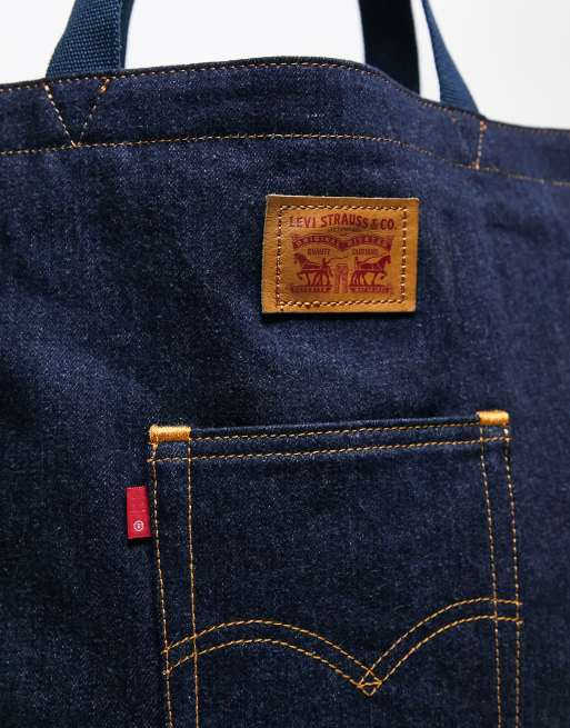 Levi's Back Pocket Denim Tote Bag in Blue