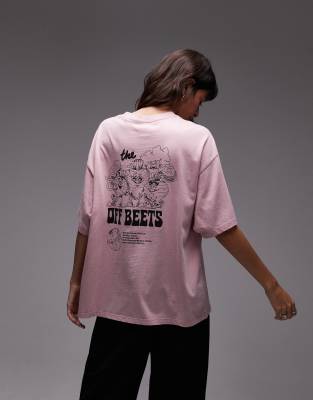 Levi's Back Print Oversized T-shirt In Pink